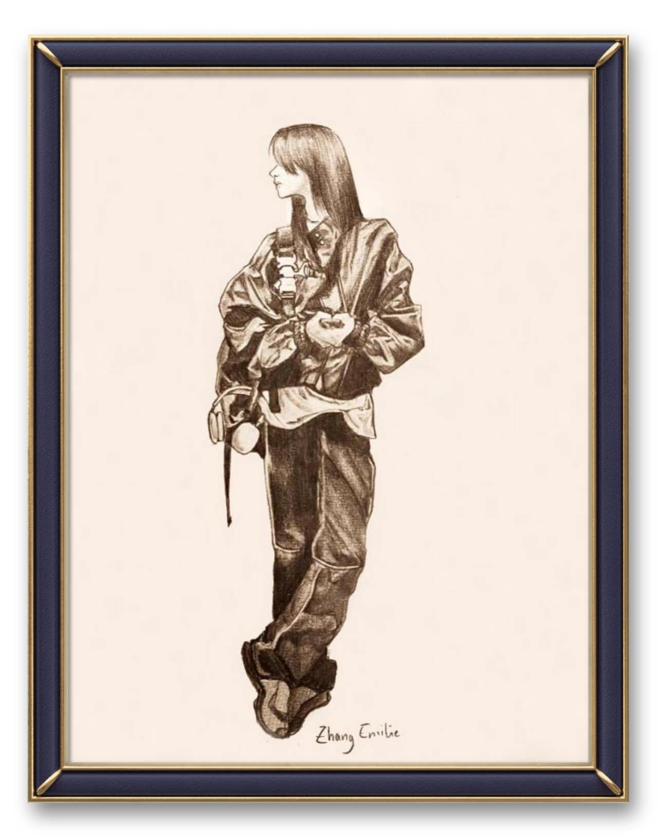 张盛尧, 14岁, 线上素描课，课下作品 Zhang Shengyao, 14ans, Cours En Ligne De Dessin, Oeuvre Réalisée Après Le Cours.jpg